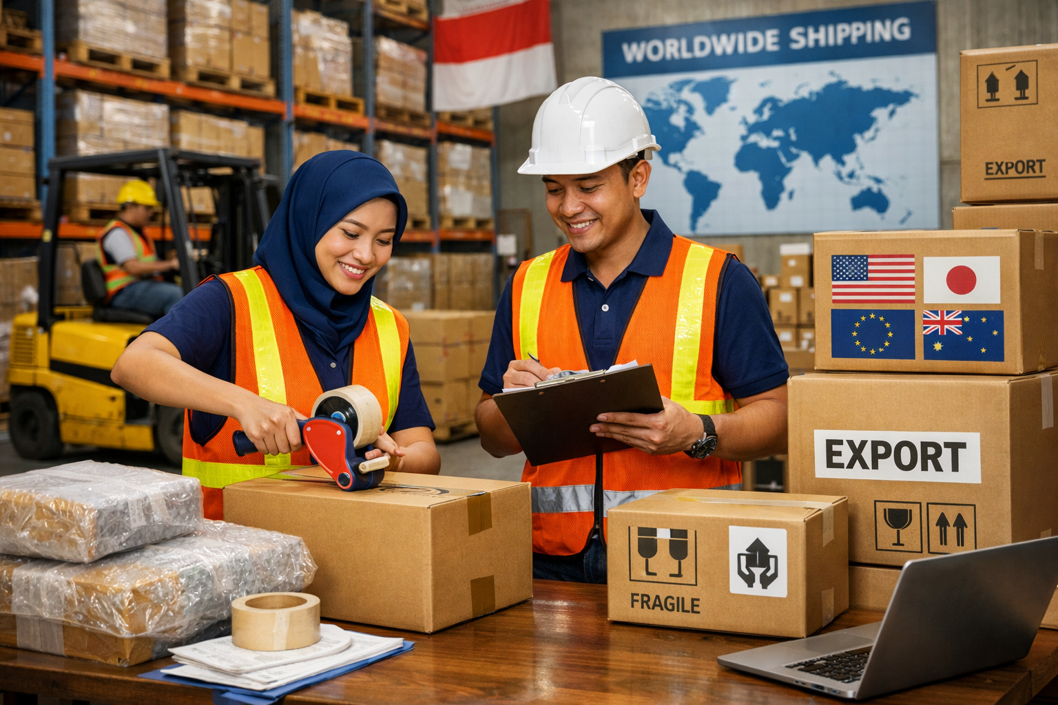 Warehouse and packing